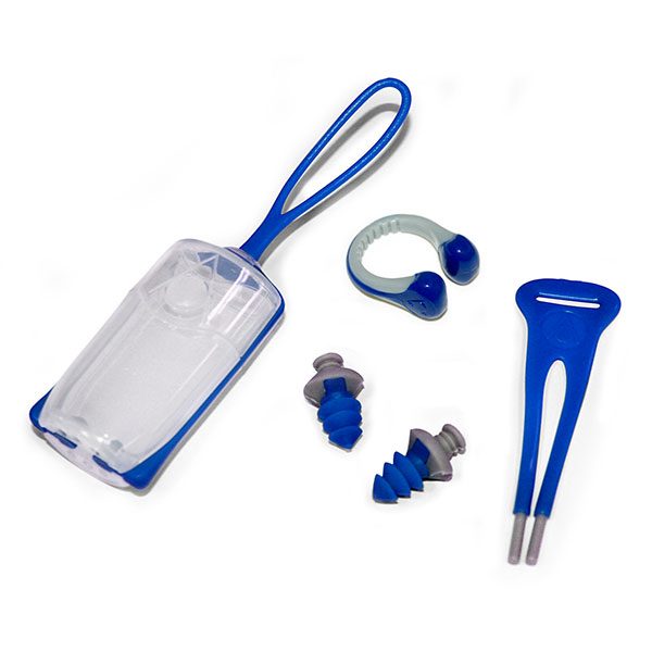 Ear Plugs Nose Clip Combo blue - Ear Plugs & Nose Clip