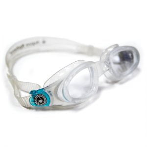 MAKO - Clear Lens / Clear frame & Aqua Buckles