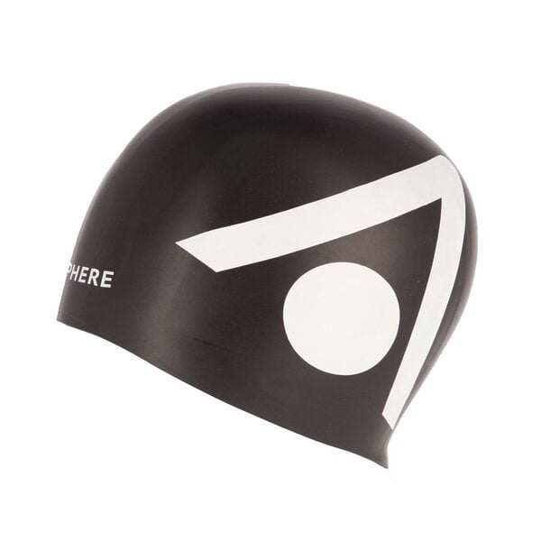 Tri Cap Black White - Tri Swimming Cap