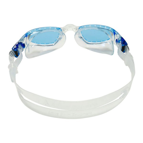 MAKO EP2850040LB blue lens CLEAR BLUE BUCKLES BACK - Mako 2 Swim Goggles