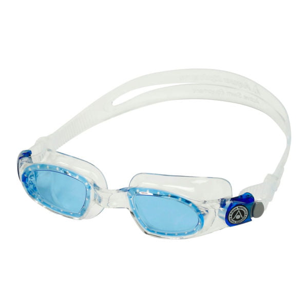 MAKO EP2850040LB blue lens CLEAR BLUE BUCKLES LEFT - Mako 2 Swim Goggles