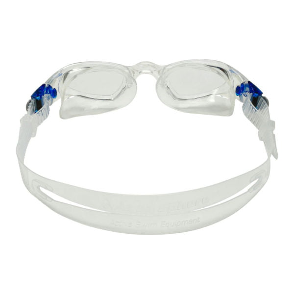 MAKO EP2850040LC clear lens CLEAR BLUE BUCKLES BACK - Mako 2 Swim Goggles
