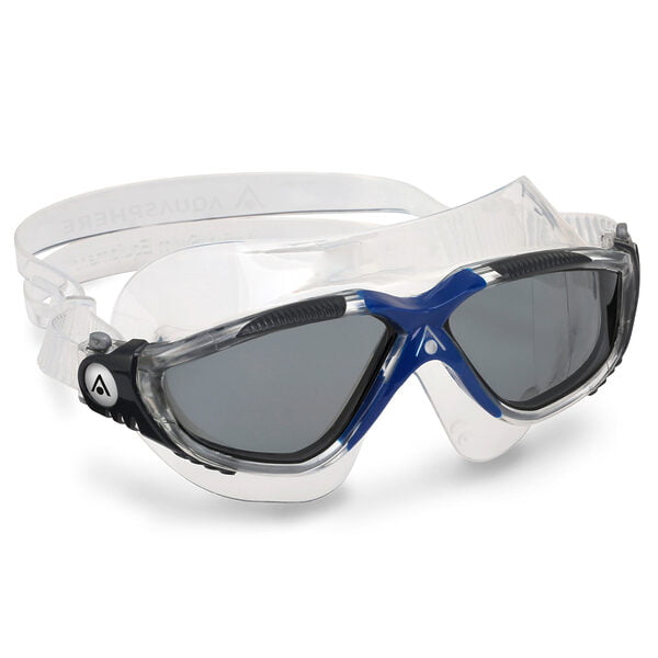 Smoke Lens Dark Blue Clear - Vista Swim Mask