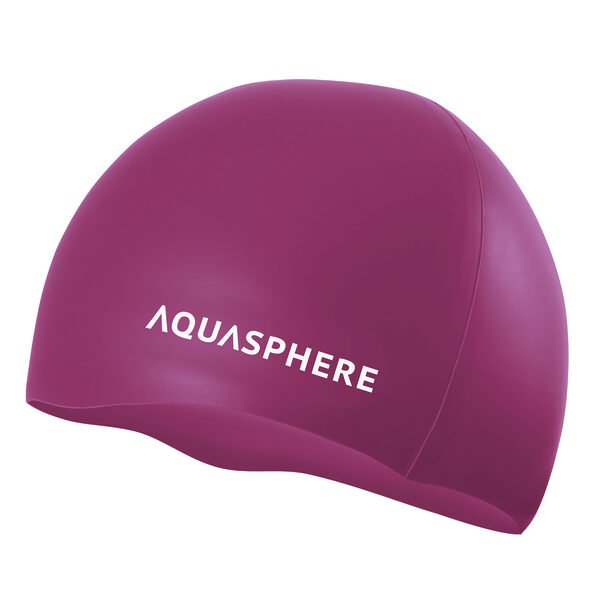 PLAINCAP PINK WHITE - PLAIN CAP – SWIM CAP