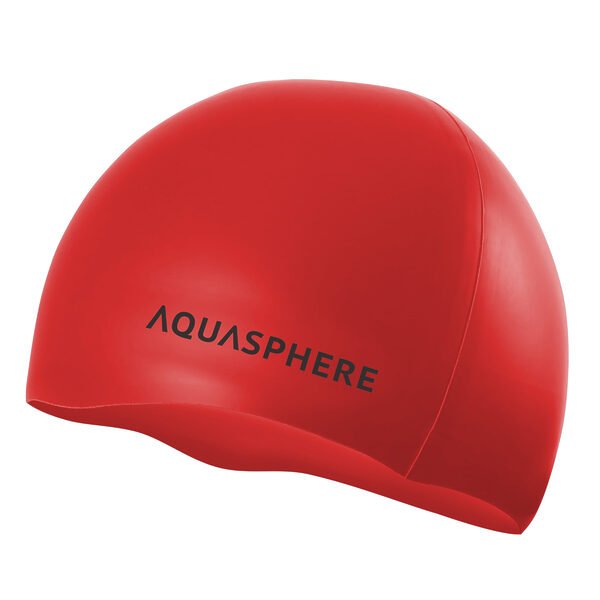 PLAINCAP RED BLACK - PLAIN CAP – SWIM CAP